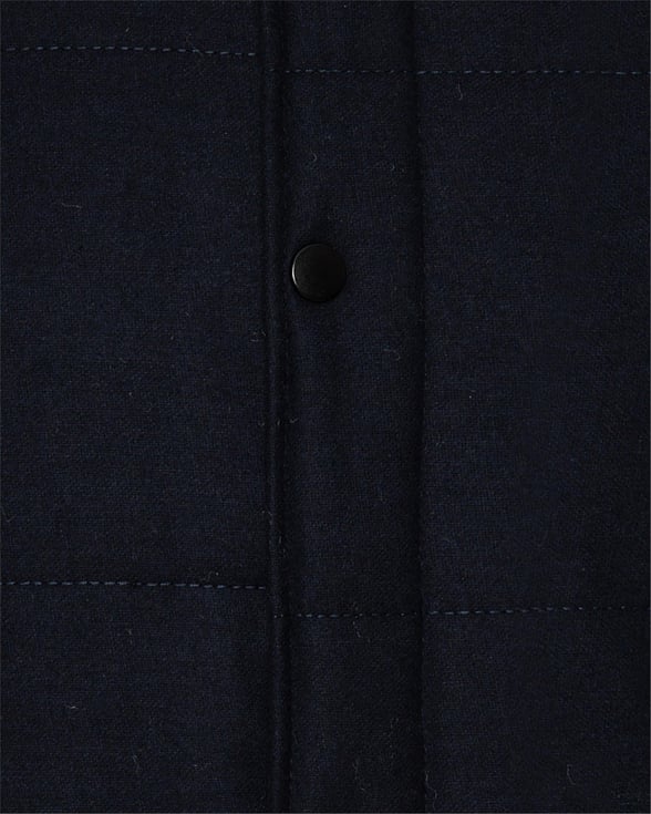 Lacivert Slim Kapitone   Mont