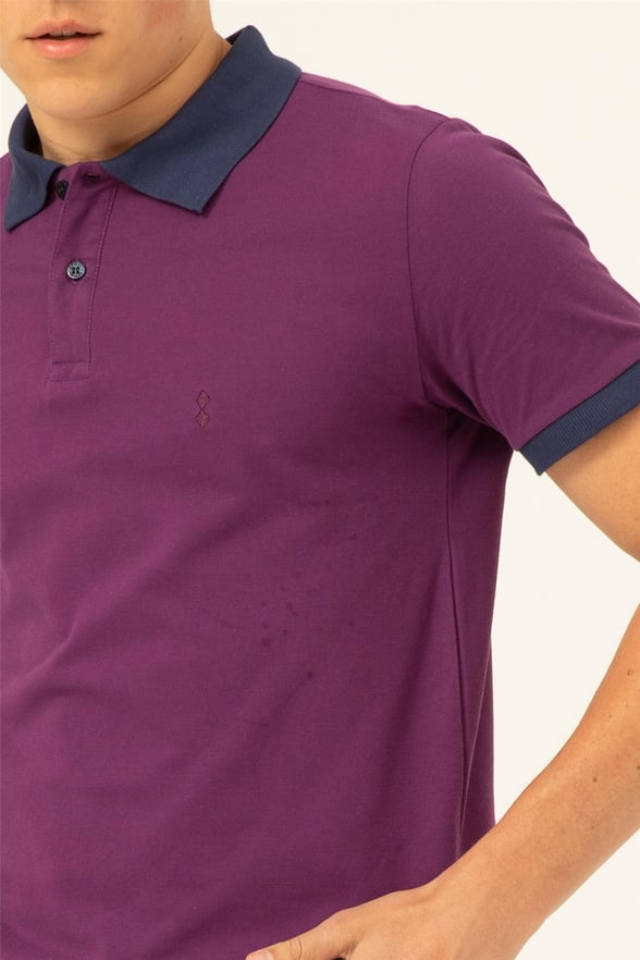 MOR 99 Slim Armürlü Polo Yaka  Tişört
