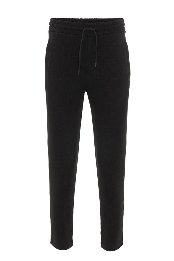 SİYAH 10 Regular Armürlü Jogger Pantolon