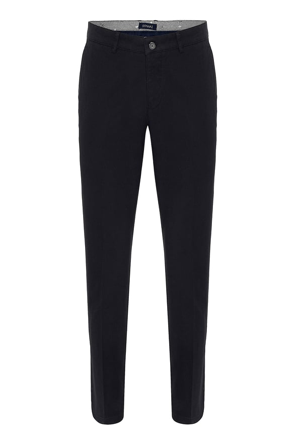 Siyah Regular Armürlü   Pantolon