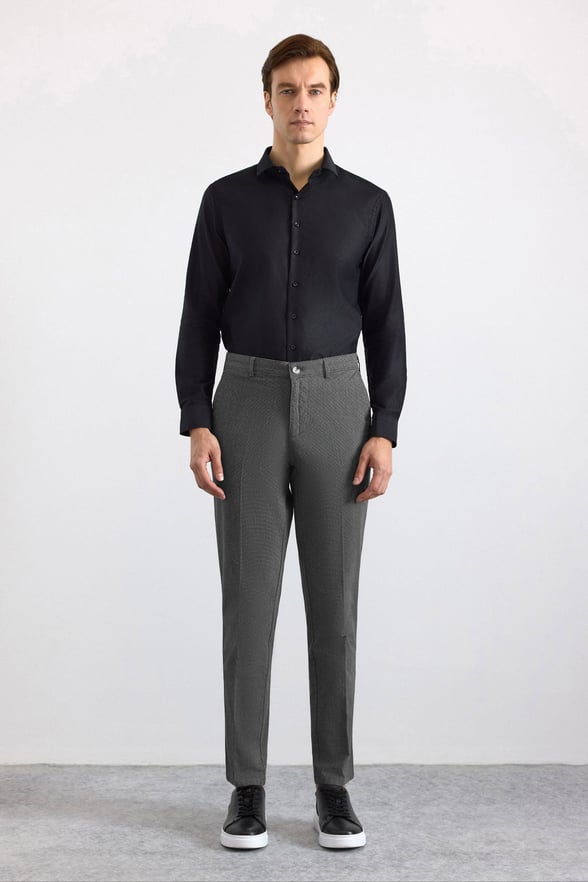 Siyah Regular Casual Pantolon
