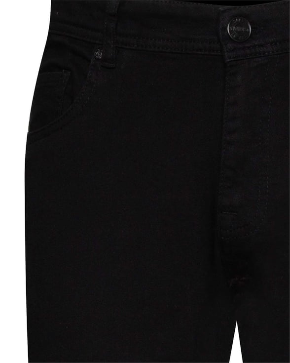 Siyah Regular Denim   Pantolon