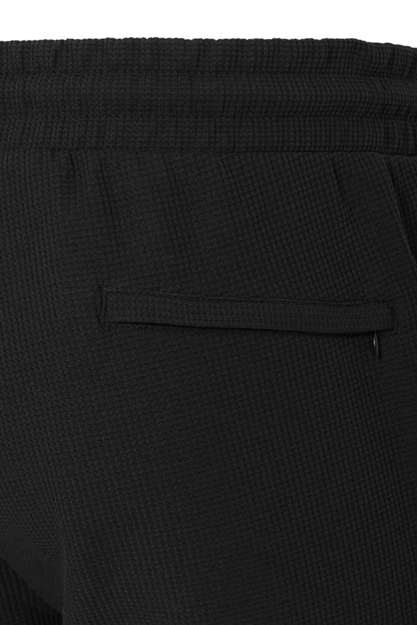 Siyah Regular Düz Jogger Pantolon