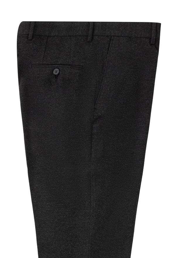 Siyah Regular Düz Pantolon