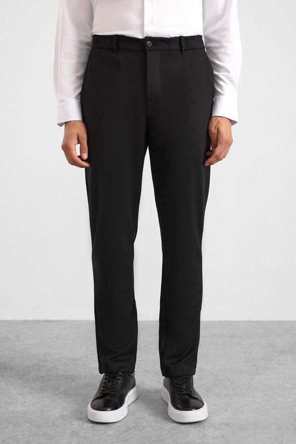 Siyah Regular Jogger Pantolon