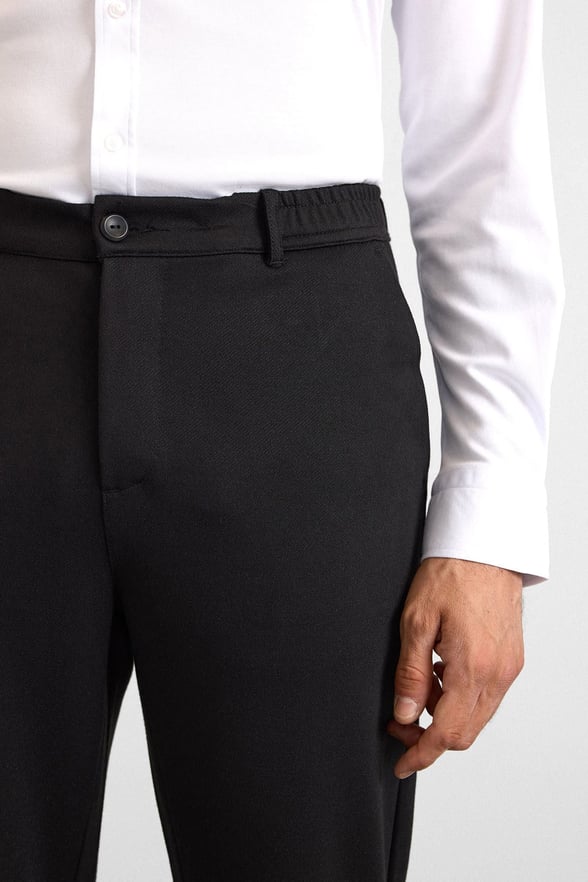 Siyah Regular Jogger Pantolon