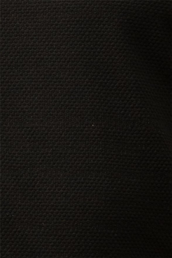 Siyah Slim Armürlü O Yaka  Tişört