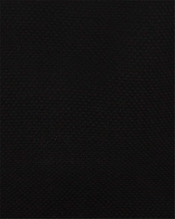 Siyah Slim Armürlü O Yaka  Triko