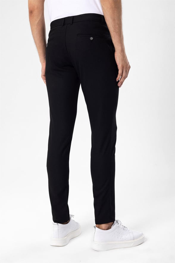 Siyah Slim Armürlü   Pantolon