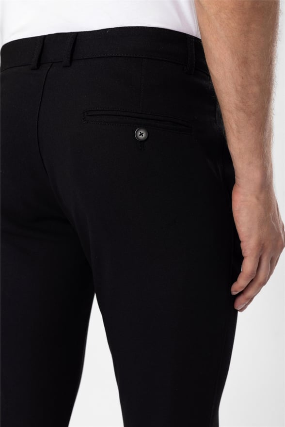 Siyah Slim Armürlü   Pantolon