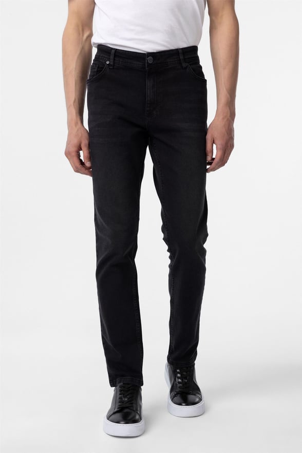 Siyah Slim Denim Pantolon