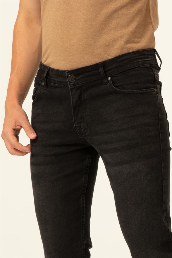 Siyah Slim Denim   Pantolon