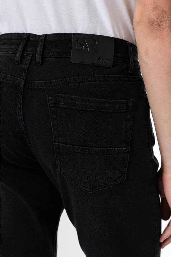 Siyah Slim Denim Pantolon