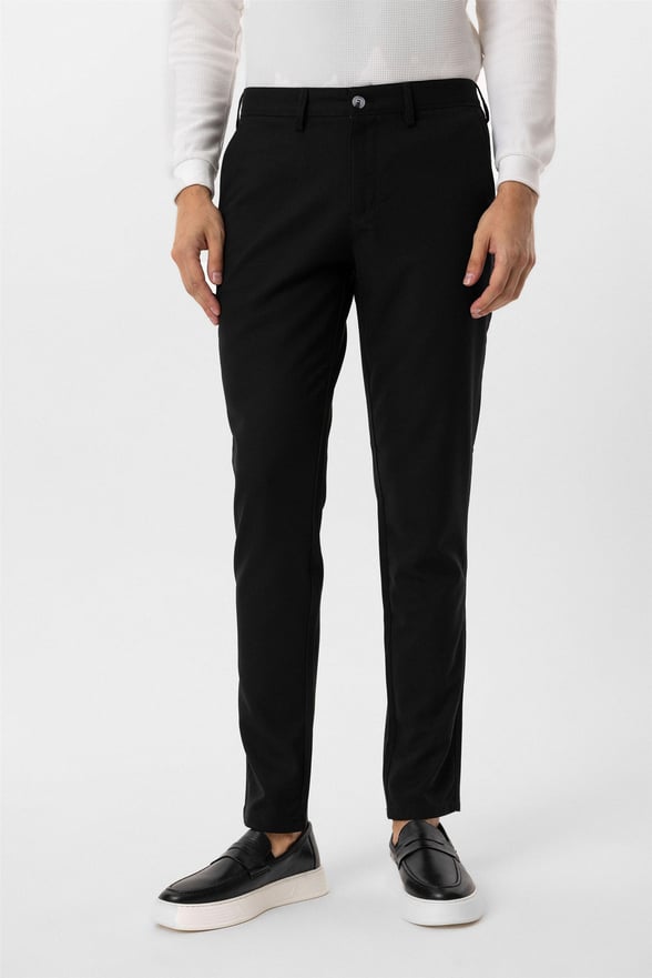 Siyah Slim Desenli Pantolon