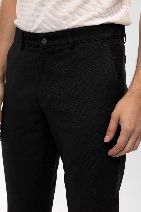 Siyah Slim Desenli   Pantolon