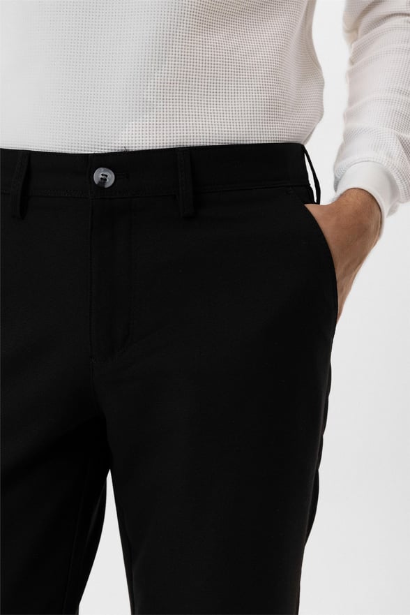 Siyah Slim Desenli Pantolon