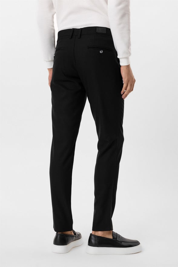 Siyah Slim Desenli Pantolon