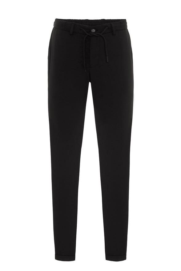 Siyah Slim Düz Jogger Pantolon