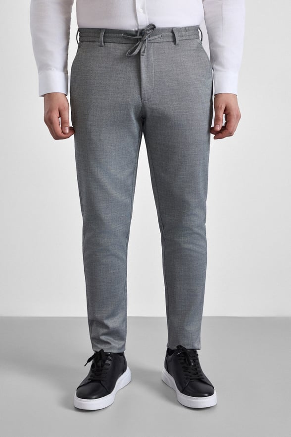 Siyah Slim Düz Jogger Pantolon