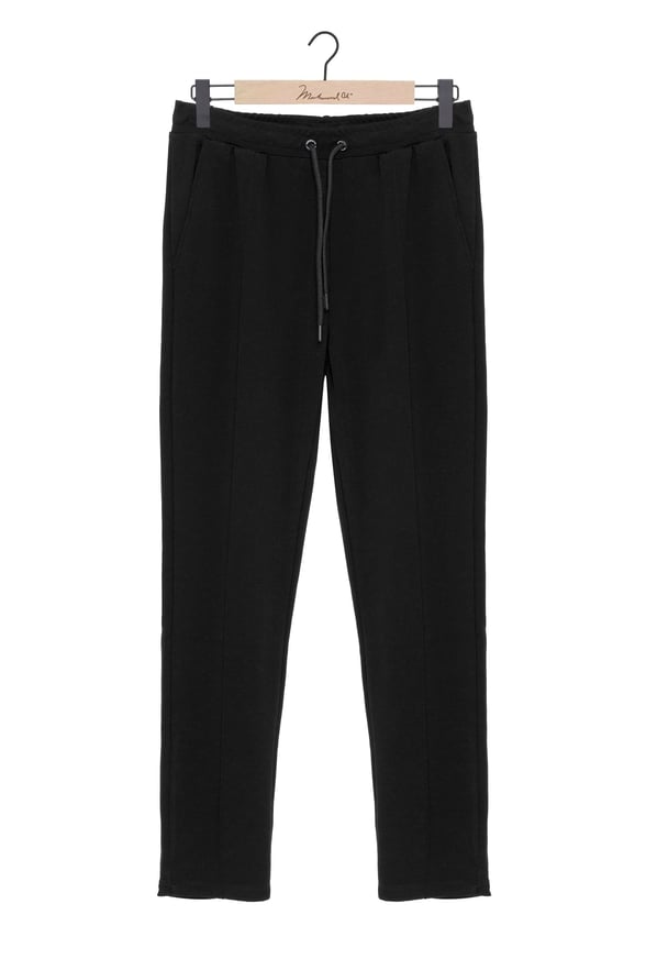 Siyah Slim Düz Jogger Pantolon