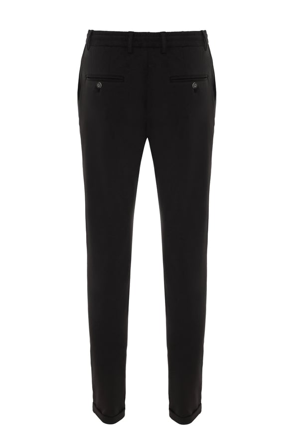 Siyah Slim Düz Jogger Pantolon