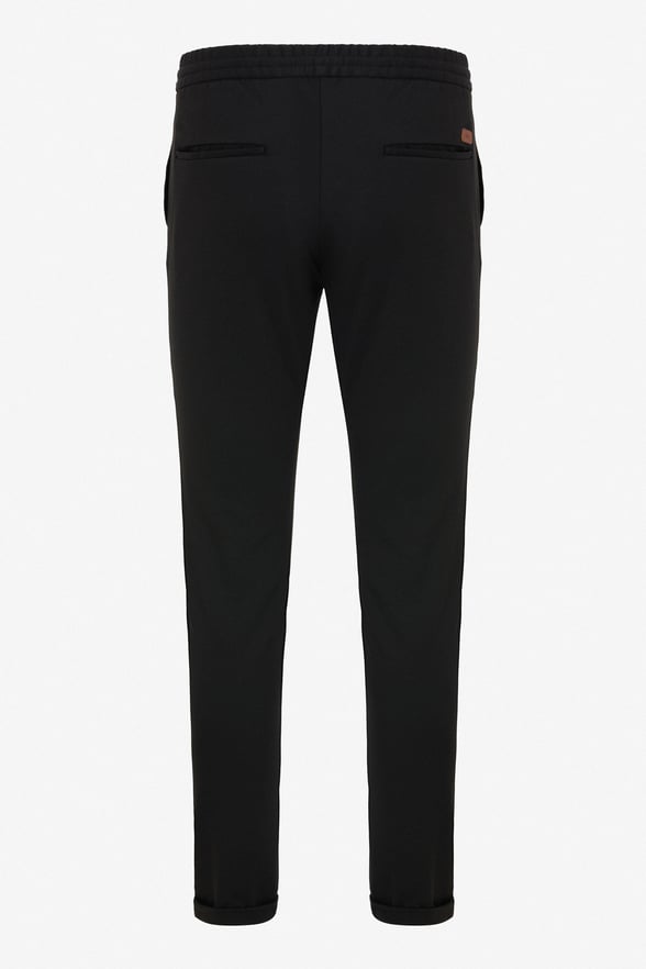 Siyah Slim Düz Jogger Pantolon