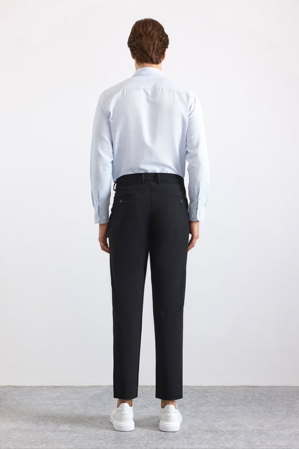 Siyah Slim Düz Jogger Pantolon
