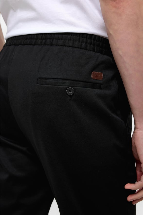 Siyah Slim Fit Düz Pantolon