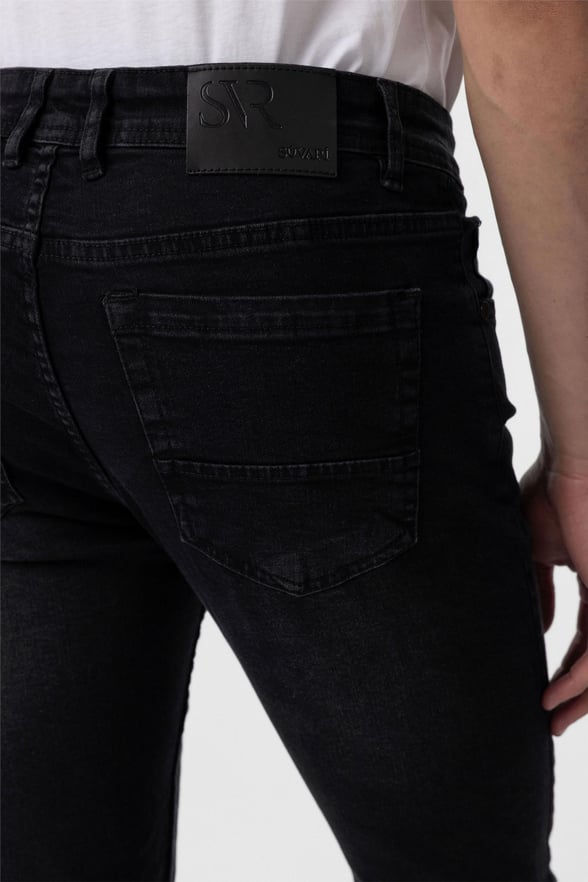 Siyah Süper Slim Düz Pantolon