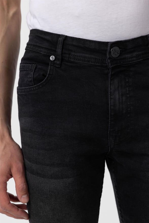 Siyah Süper Slim Düz Pantolon