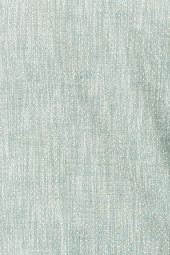 Su Yeşili Slim Düz Düğmeli Yaka  Gömlek