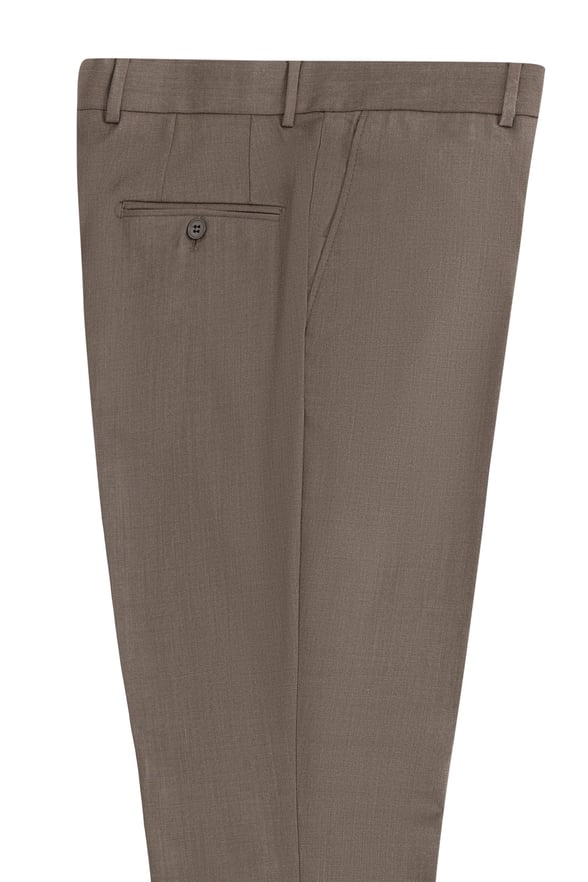 Sütlü Kahve Regular Armürlü Pantolon