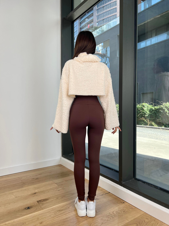 Boğazlı Peluş Frio Kadın Ekru Kazak 24k000168