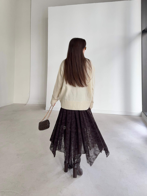 Bisiklet Yaka Isabella Ekru Kadın Kazak 26K368