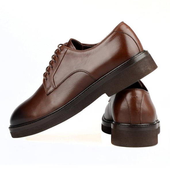 Brown Leather Classic Men's Shoes