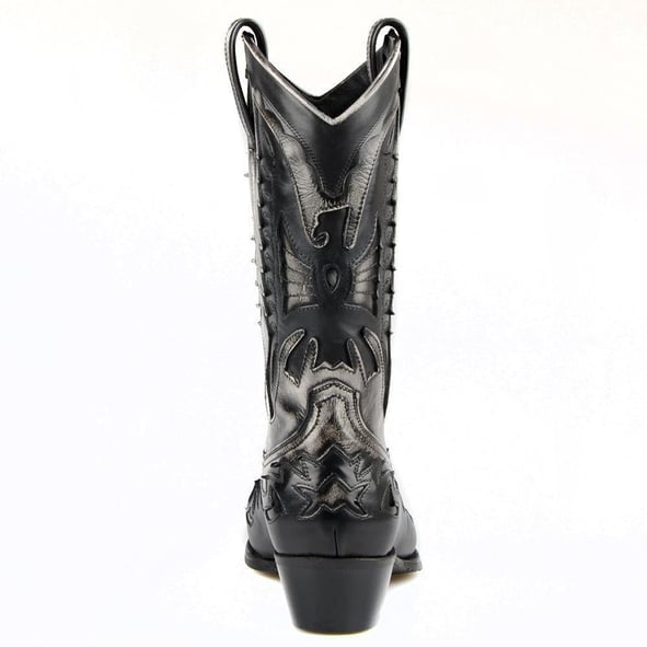 Black And White FootCourt Cowboy Boots