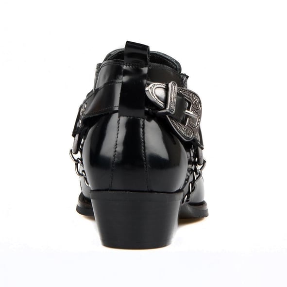 FootCourt Black Cowboy Shoes