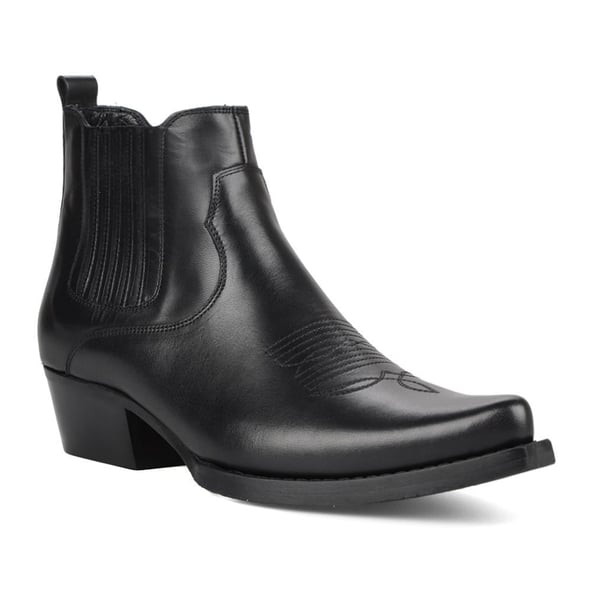 Siyah Erkek Kovboy Botu (Foot)