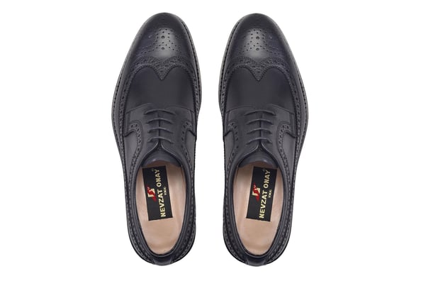 Siyah Bağcıklı Çift Yüz Stil Günlük Erkek Ayakkabı