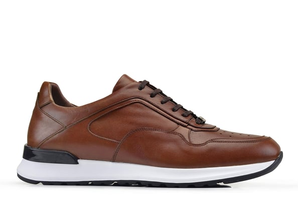 Taba Toka Detaylı Bağcıklı Sportif Erkek Sneaker Ayakkabı