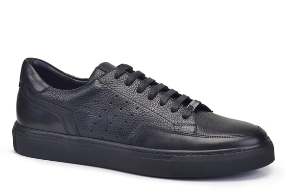 Siyah Bağcıklı Erkek Sneaker Ayakkabı