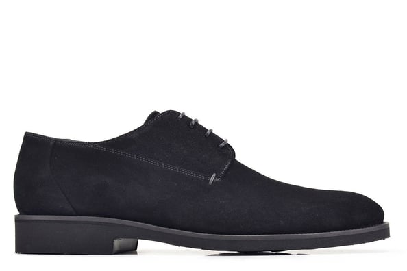 Süet Siyah Bağcıklı Klasik Günlük Erkek Ayakkabı