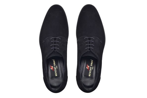 Süet Siyah Bağcıklı Klasik Günlük Erkek Ayakkabı