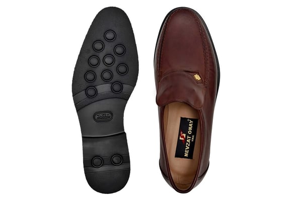 Kahverengi Loafer Gold Toka Detaylı Günlük Erkek Ayakkabı