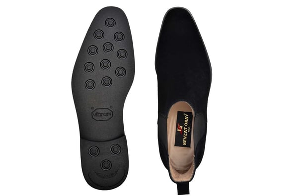 Siyah Süet Klasik Chelsea Erkek Bot