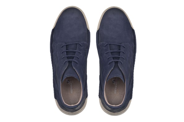 Lacivert Bağcıklı Chukka Stil Erkek Bot