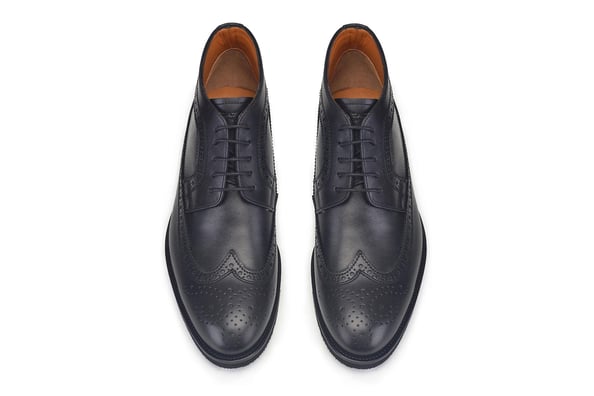 Hakiki Deri Siyah Günlük Bağcıklı Erkek Bot-10733-