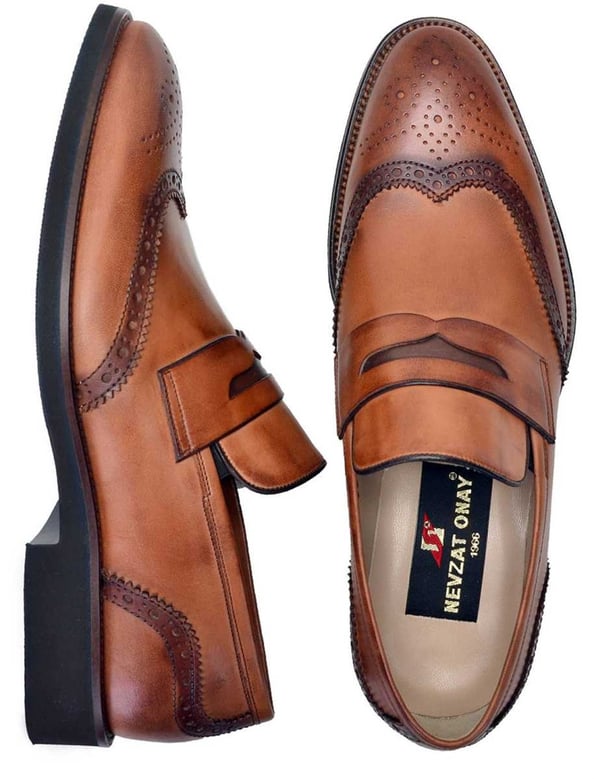 Hakiki Deri Taba Loafer Günlük Erkek Ayakkabı -8545-