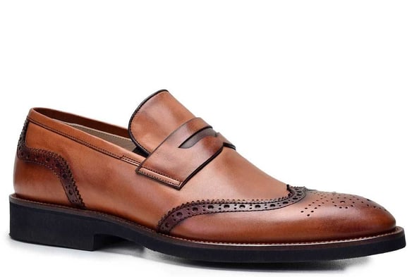 Hakiki Deri Taba Loafer Günlük Erkek Ayakkabı -8545-