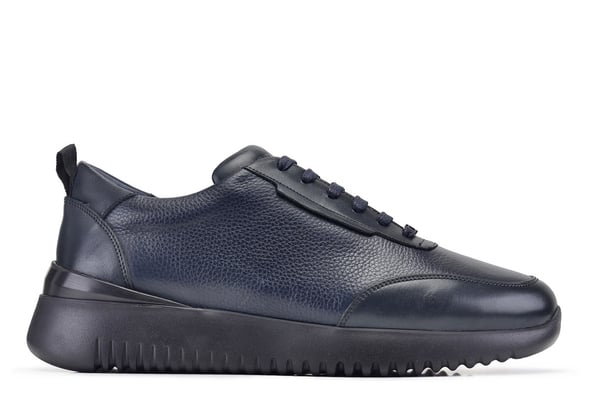 Lacivert Bağcıklı Sneaker Erkek Ayakkabı -12417-